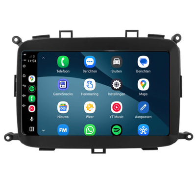 Kia Carens CarPlay & Android Auto radio | 2013 t/m 2019 | 9 inch | Android 15 | CTX-7180
