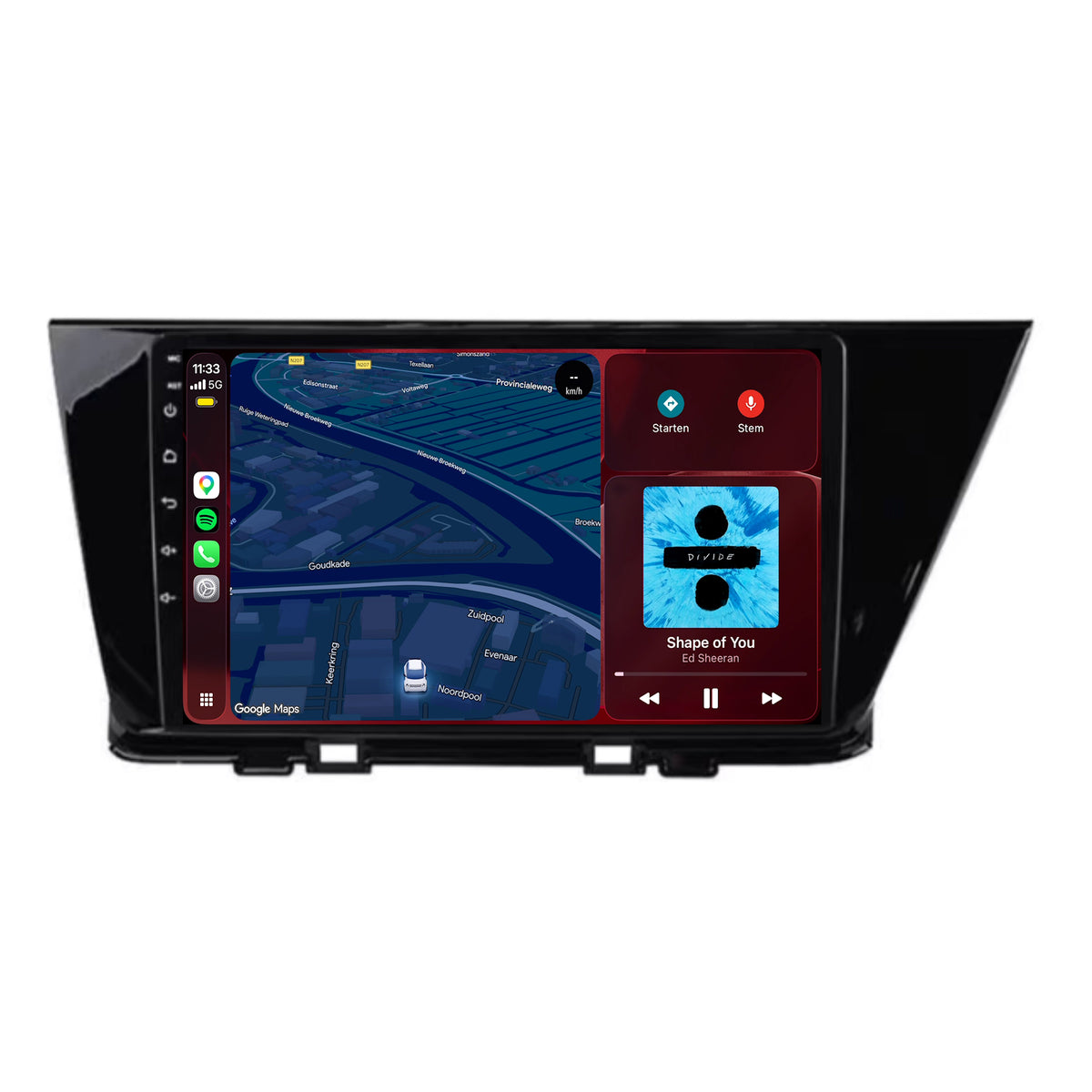 Kia Niro CarPlay & Android Auto radio | 2016 t/m 2019 | 9 inch | Android 15 | CTX-7183