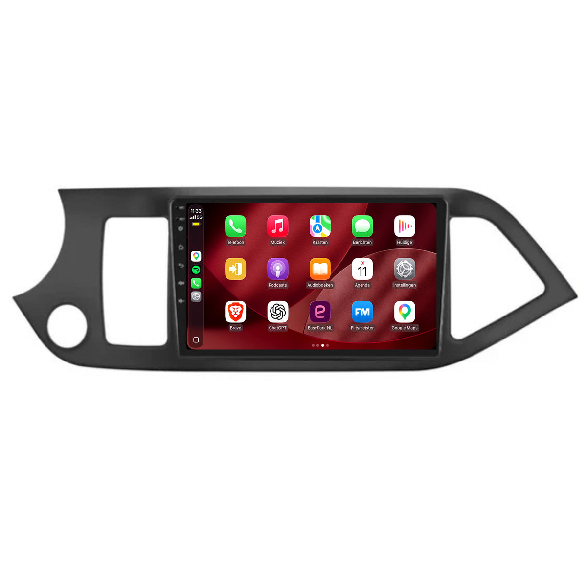 Kia Picanto CarPlay & Android Auto Radio | 2011 bis 2016 | 9 Zoll | Android 15 | CTX-7337