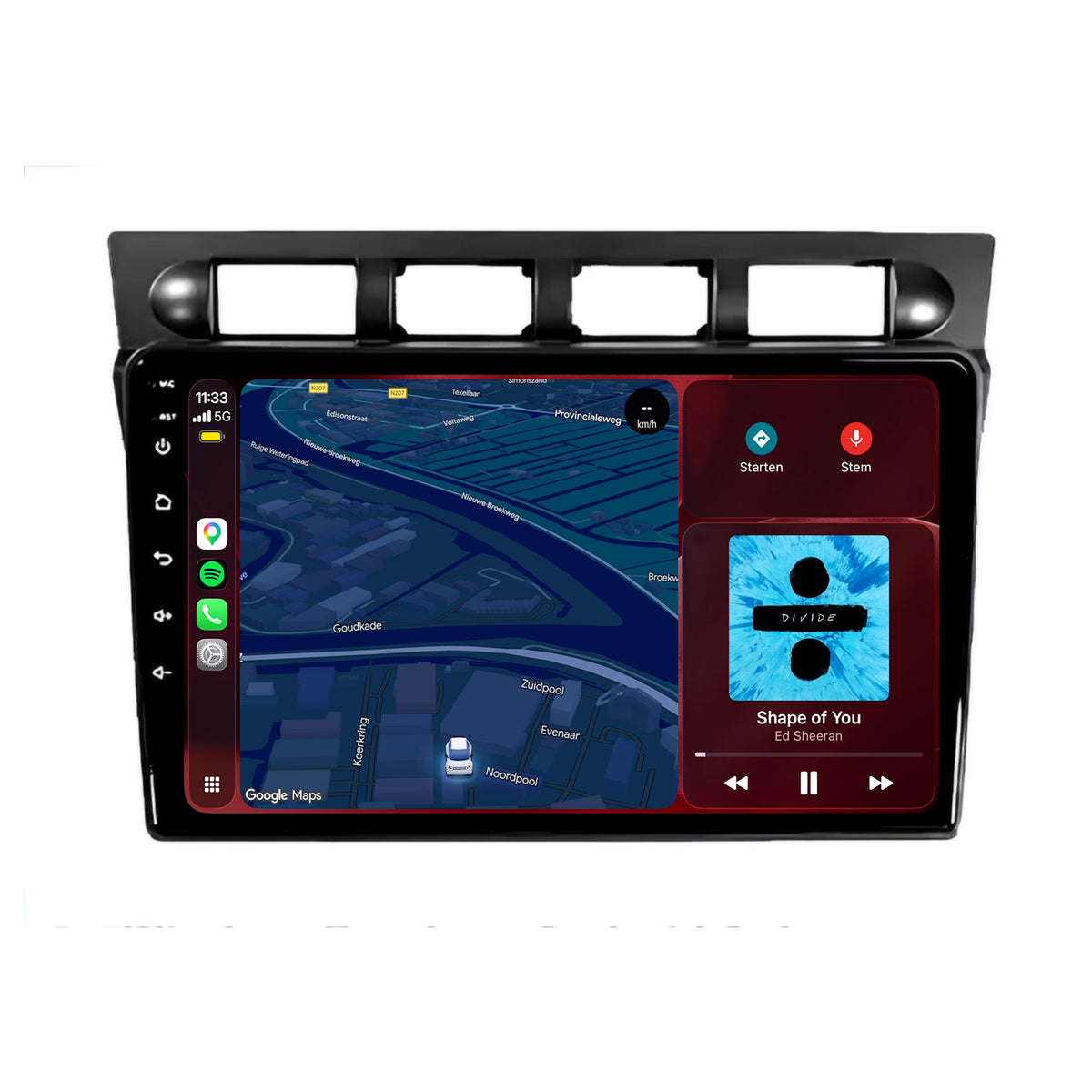 Autoradio CarPlay & Android Auto per Kia Picanto | 2003-2010 | 9 pollici | Android 15 | CTX-7237