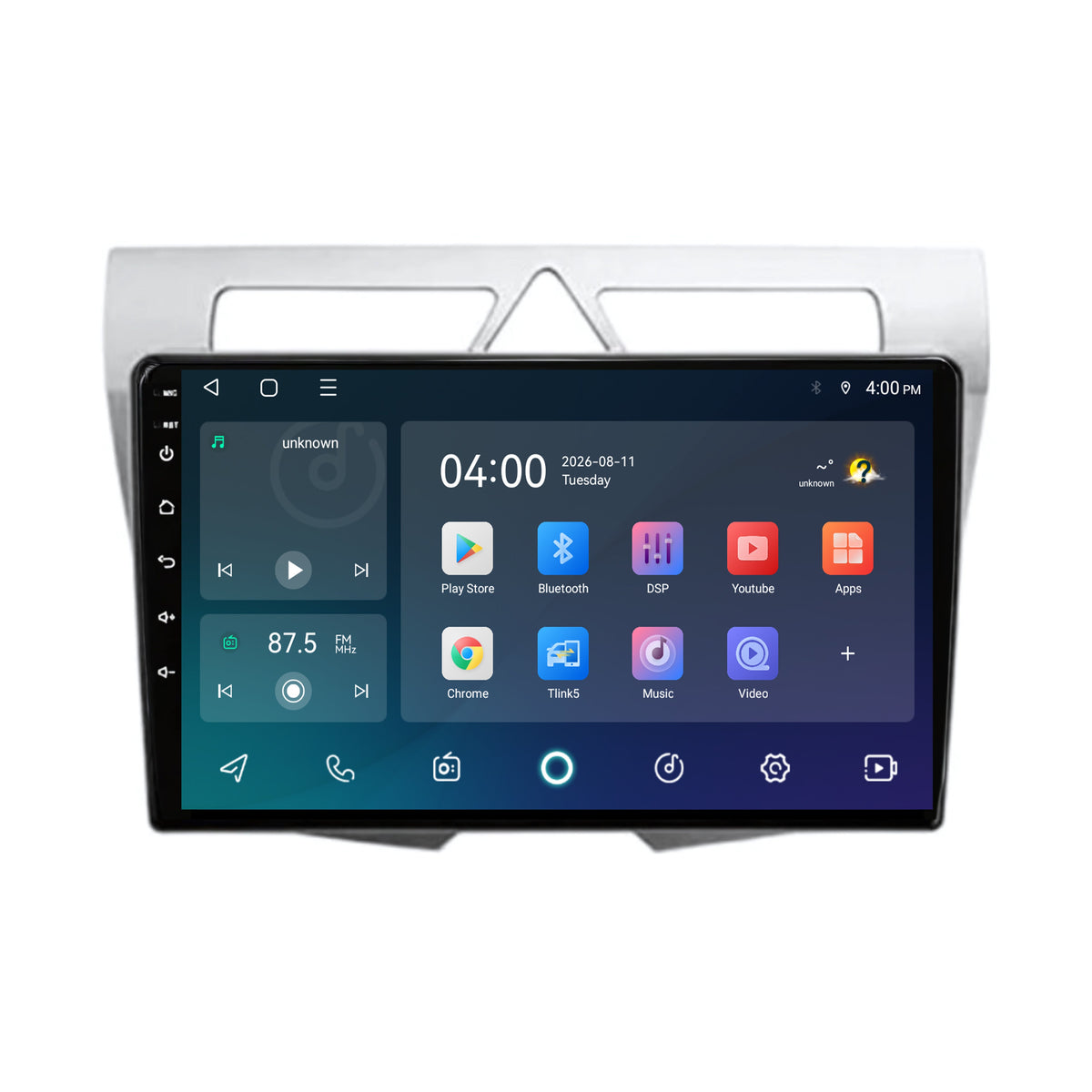 Autoradio CarPlay & Android Auto pour Kia Picanto | 2008 à 2010 | 9 pouces | Android 15 | Argent | CTX-7088