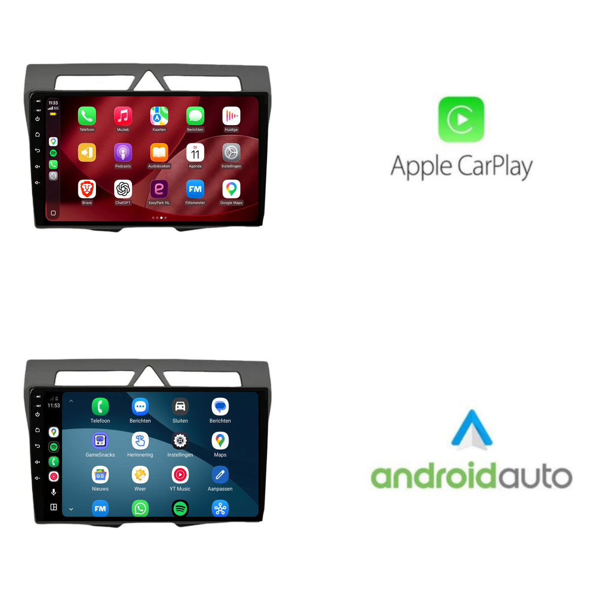 Radio con CarPlay y Android Auto para Kia Picanto | 2008 a 2010 | 9 pulgadas | Android 15 | CTX-7086