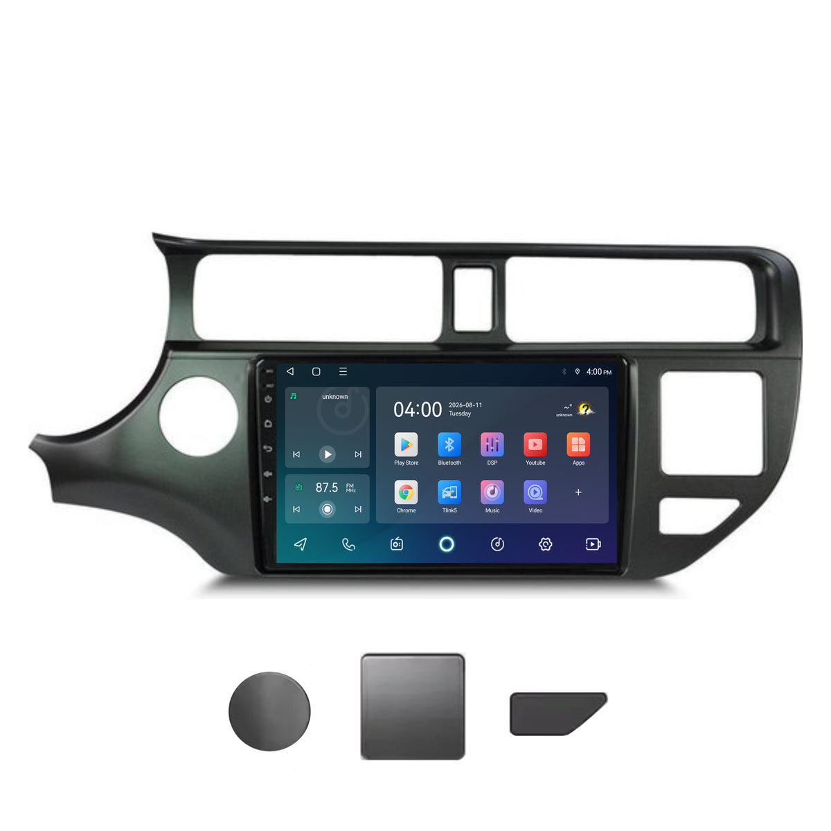 Kia Rio CarPlay & Android Auto radio | 2011 to 2014 | 9 inch | Android 15 | CTX-7160