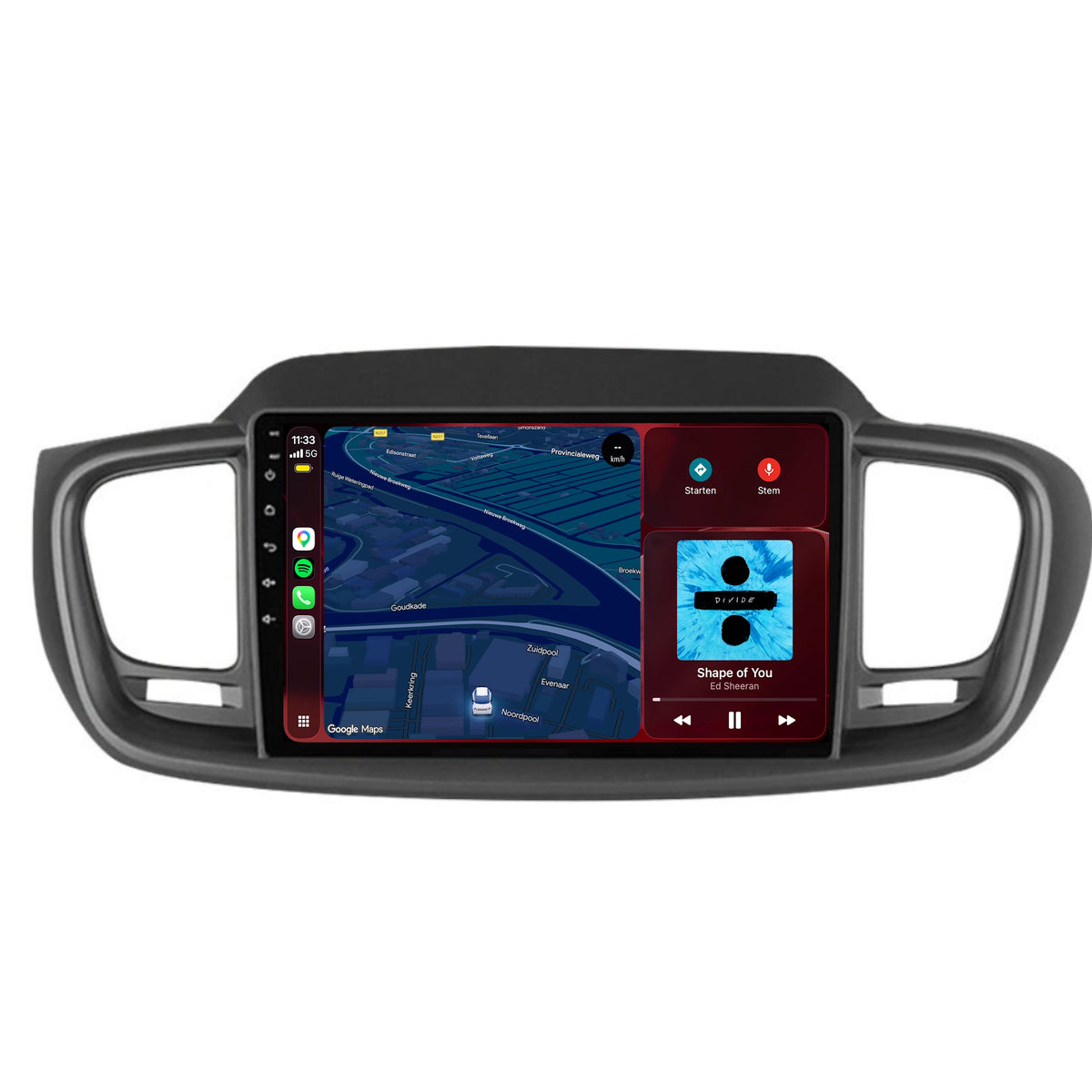 Autoradio CarPlay & Android Auto per Kia Sorento | 2015-2018 | 9 pollici | Android 15 | CTX-7277