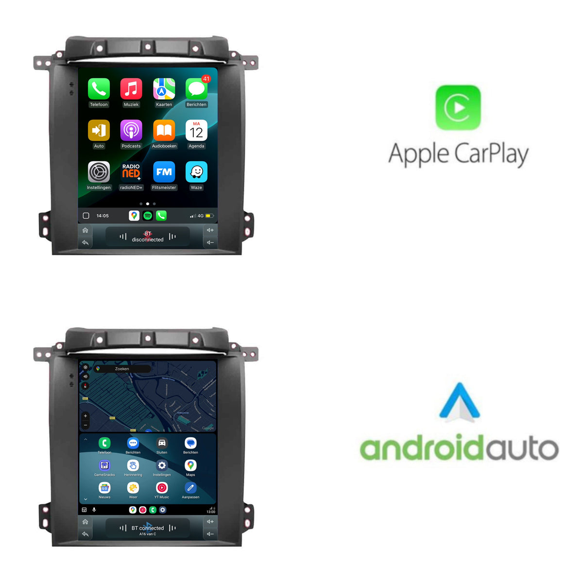 Cartronix Kia Sorento | 2002 à 2006 | Autoradio Navigation | Apple CarPlay & Android Auto | Android 13 | Grand écran HD