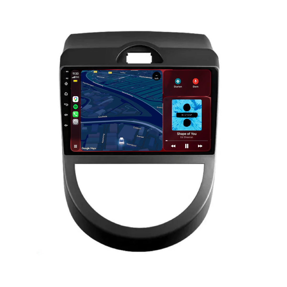 Radio z CarPlay i Android Auto do Kia Soul | 2010–2013 | 9 cali | Android 15 | CTX-7192