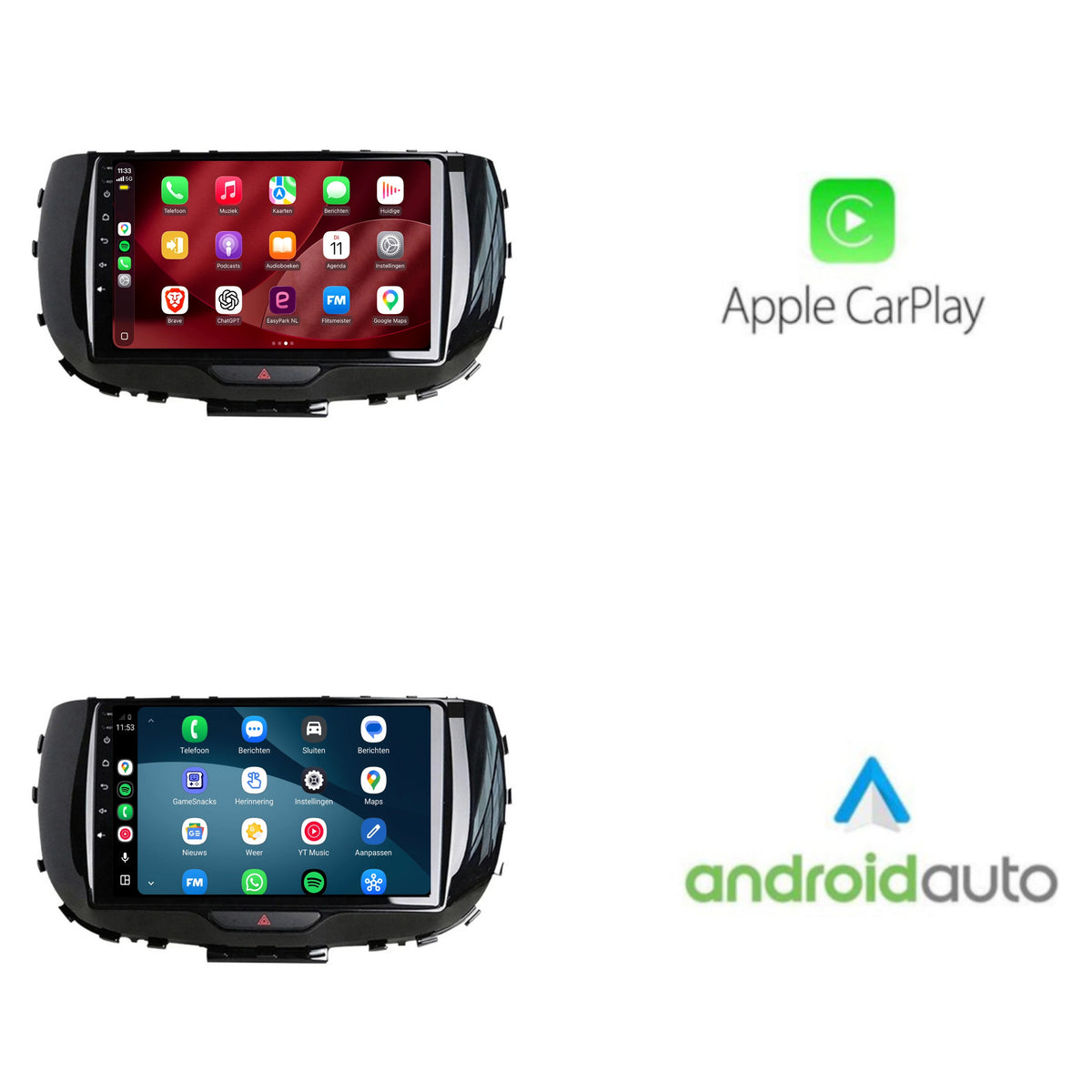 Kia Soul CarPlay & Android Auto radio | 2020 t/m 2024 | 9 inch | Android 15 | CTX-7165