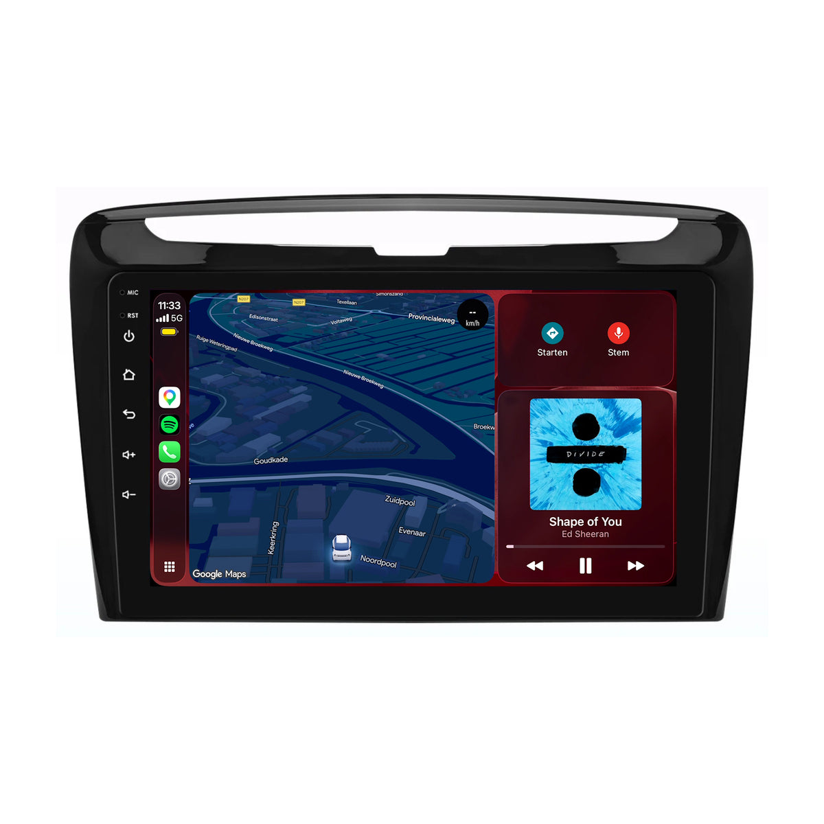 Lancia Ypsilon CarPlay & Android Auto radio | 2011 t/m 2020 | 9 inch | Android 15 | CTX-7445