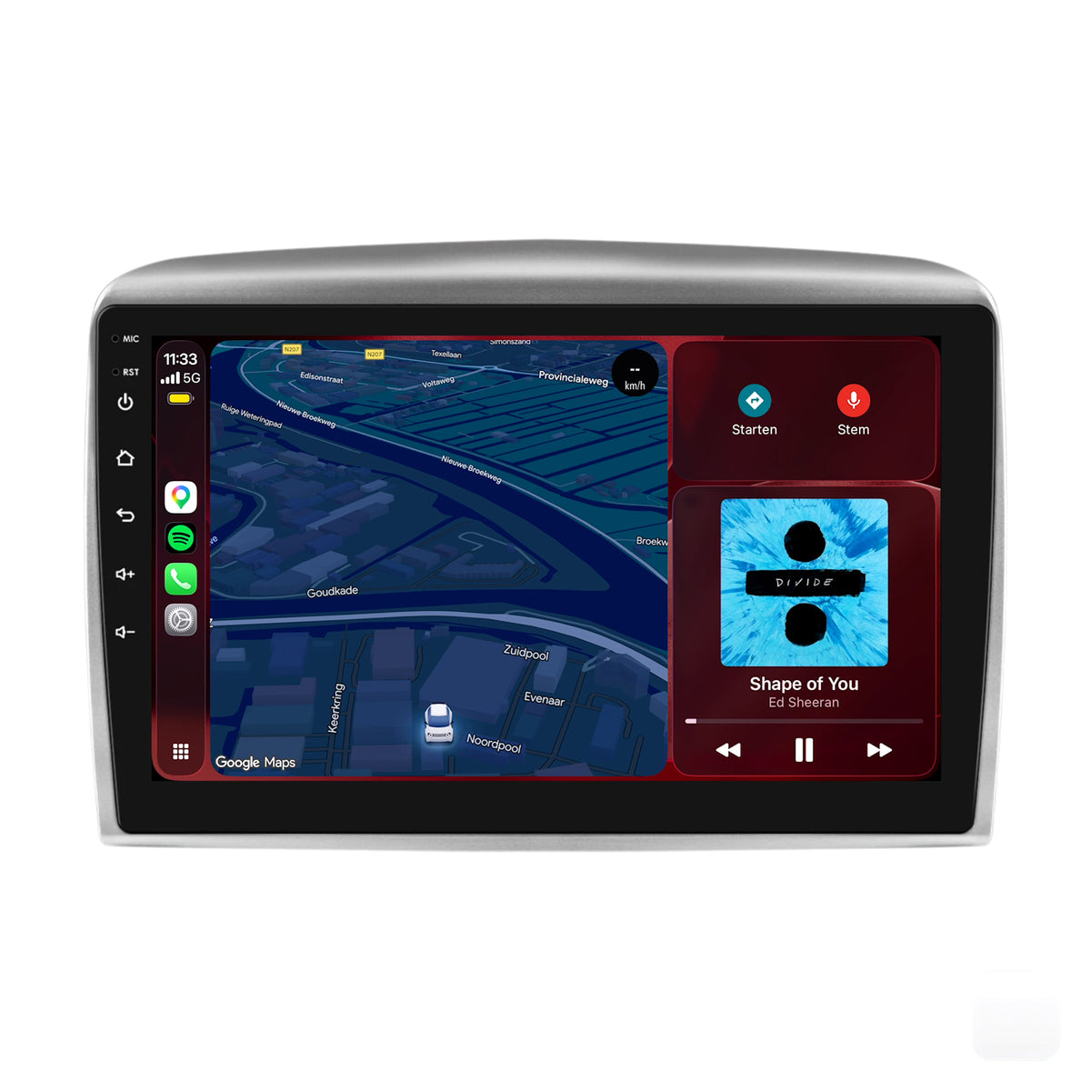 Autoradio CarPlay & Android Auto per Lancia Ypsilon | 2006-2011 | 9 pollici | Android 15 | CTX-7465