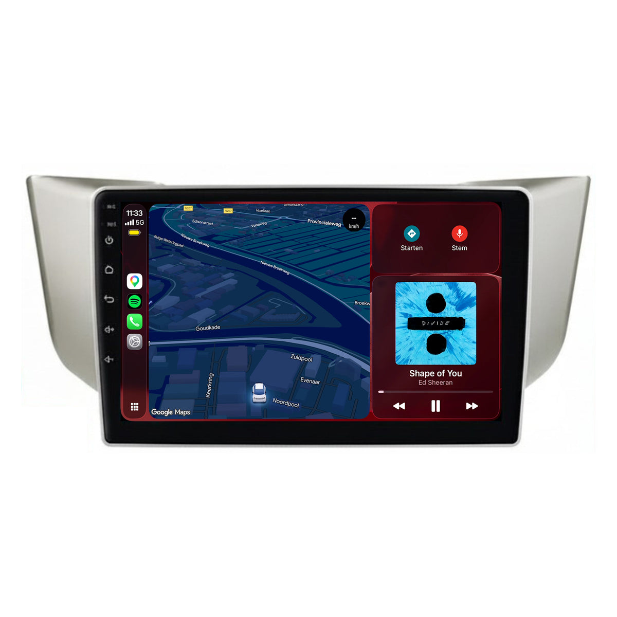 Lexus RX CarPlay & Android Auto radio | 2003 t/m 2009 | 9 inch | Android 15 | CTX-7480