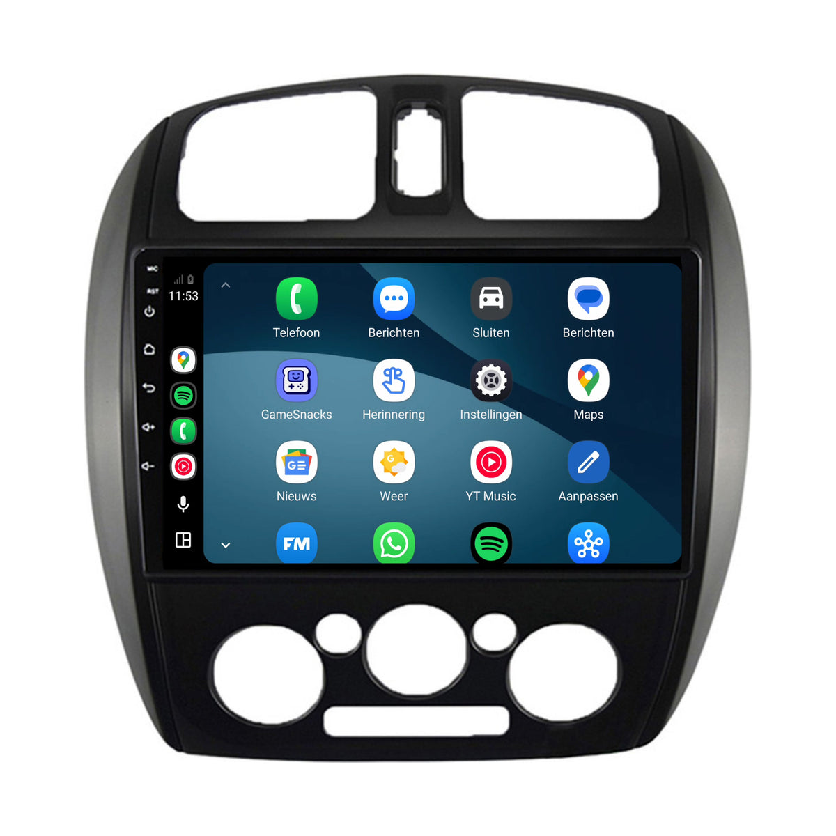 Mazda 323 CarPlay & Android Auto Radio | 2003 bis 2009 | 9 Zoll | Android 15 | CTX-7300