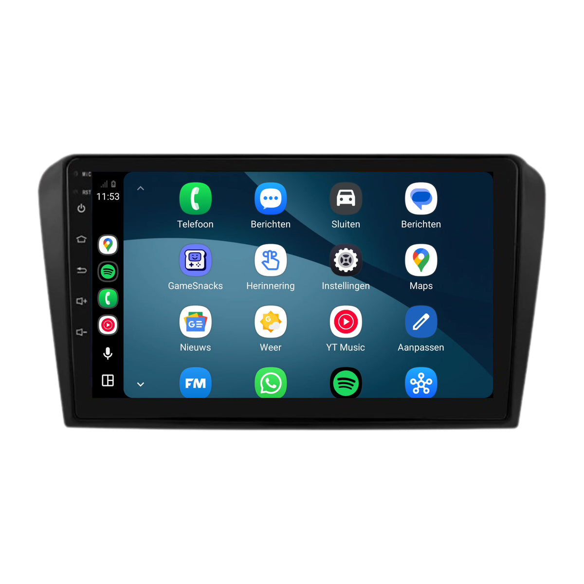 Radio z CarPlay i Android Auto do Mazda 3 | 2003–2009 | 9 cali | Android 15 | CTX-7467