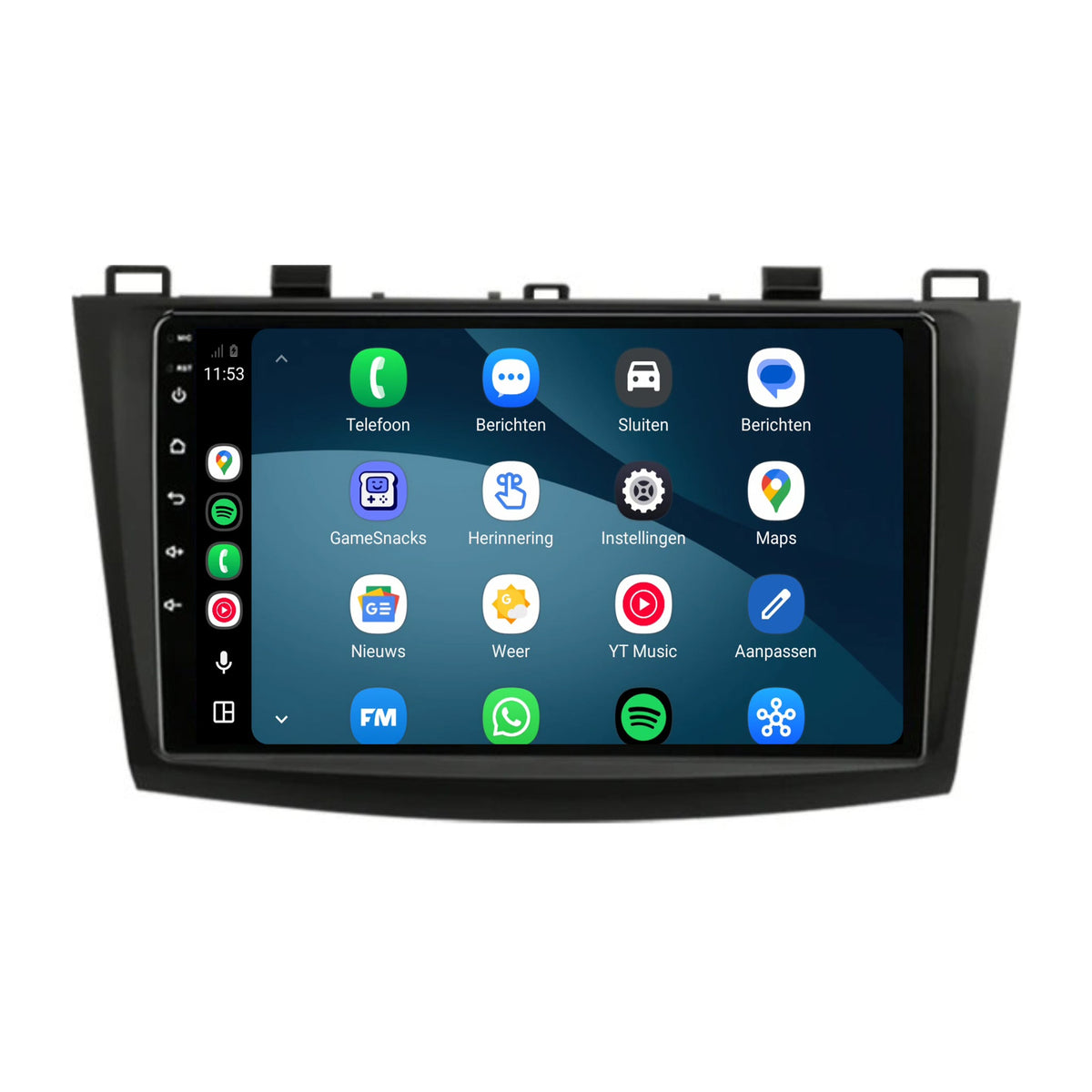 Radio z CarPlay i Android Auto do Mazdy 3 | 2010–2013 | 9 cali | Android 15