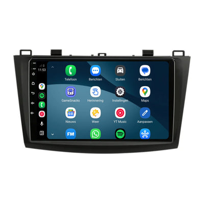 Mazda 3 CarPlay & Android Auto radio | 2010 t/m 2013 | 9 inch | Android 15
