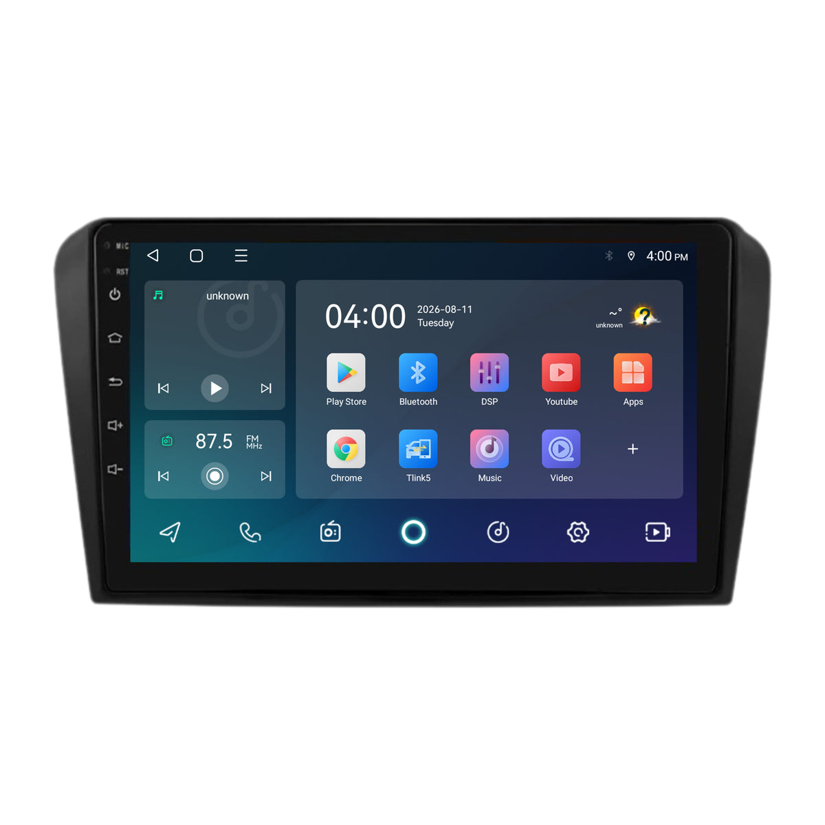 Radio z CarPlay i Android Auto do Mazda 3 | 2003–2009 | 9 cali | Android 15 | CTX-7467