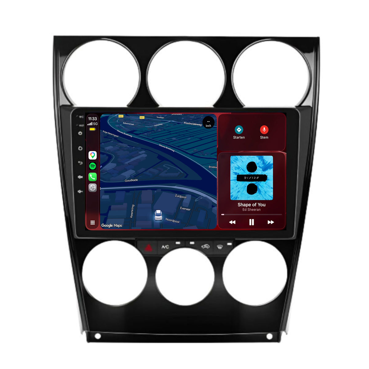 Mazda 6 CarPlay & Android Auto radio | 2002 to 2007 | 9 inch | Android 15 | CTX-7130