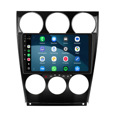 Mazda 6 CarPlay & Android Auto radio | 2002 t/m 2007 | 9 inch | Android 15 | CTX-7130