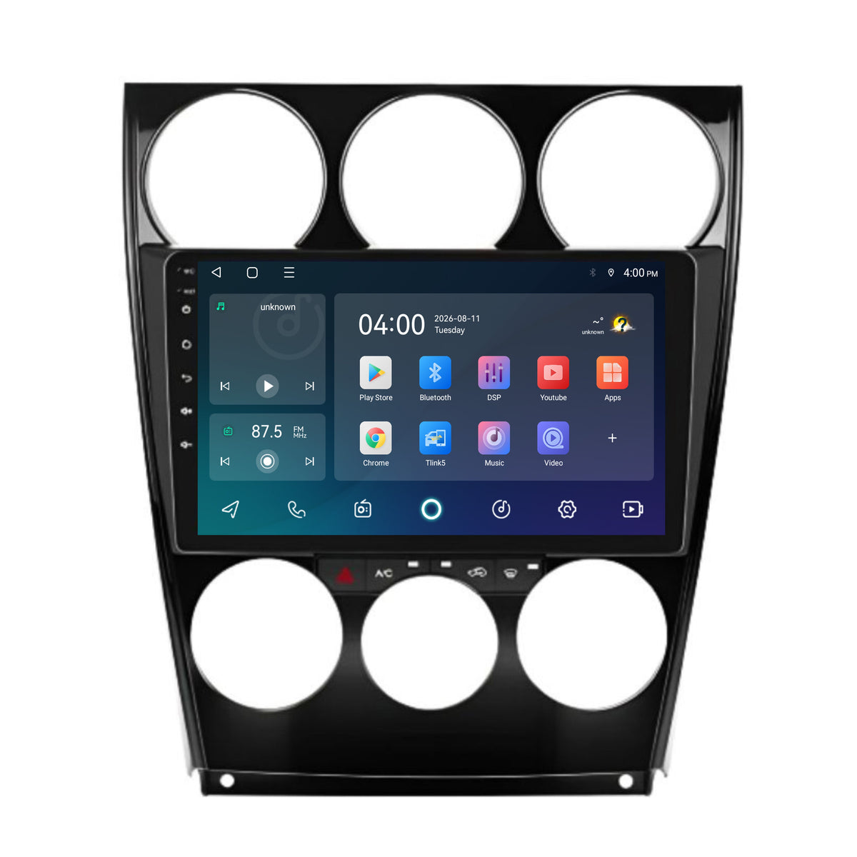 Mazda 6 CarPlay & Android Auto radio | 2002 to 2007 | 9 inch | Android 15 | CTX-7130