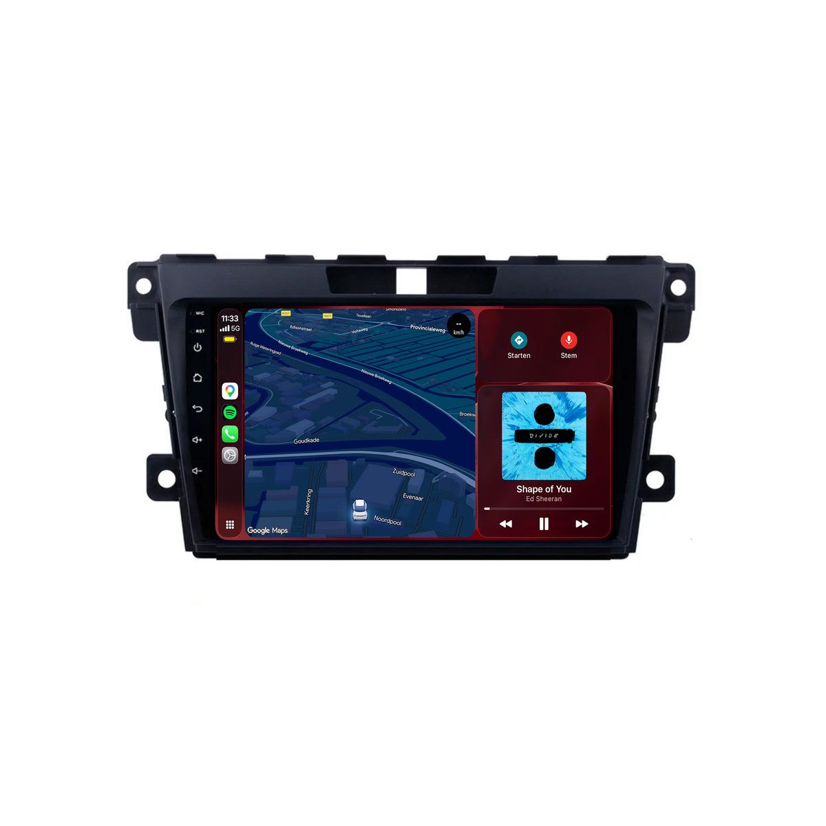 Radio z CarPlay i Android Auto do Mazda CX-7 | 2006-2012 | 9 cali | Android 15