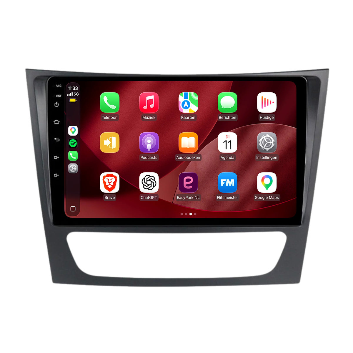 Radio con CarPlay y Android Auto para Mercedes Clase E W211, CLS W219 y Clase G W463 | 2002 a 2010 | 9 pulgadas | Android 15 | CTX-7188
