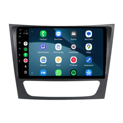 Mercedes E-Klasse W211, CLS W219 & G-Klasse W463 CarPlay & Android Auto radio | 2002 t/m 2010 | 9 inch | Android 15 | CTX-7188