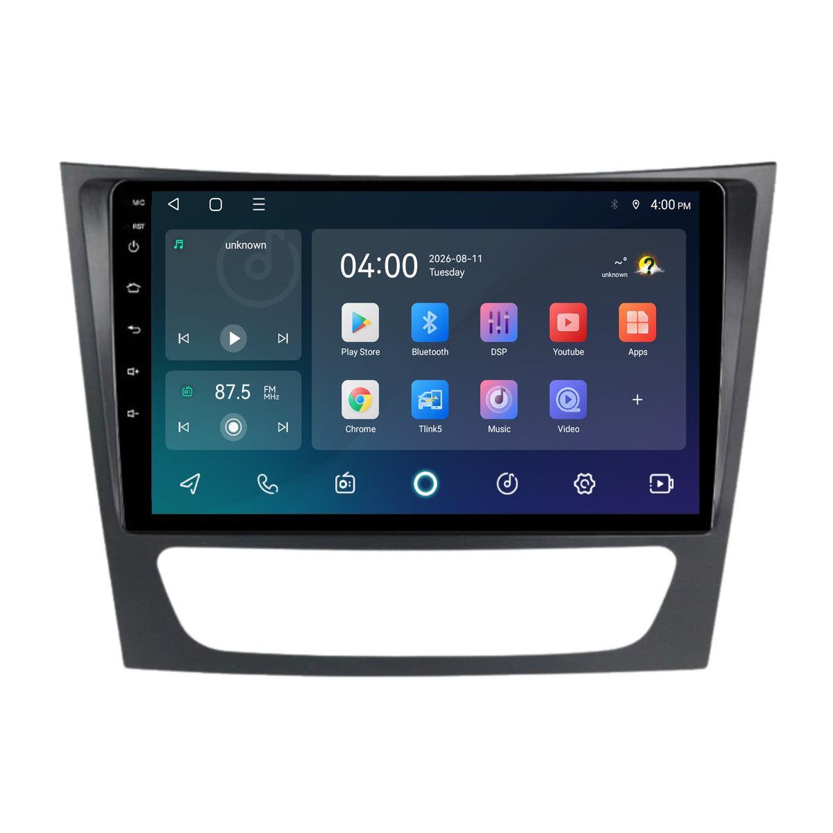 Radio con CarPlay y Android Auto para Mercedes Clase E W211, CLS W219 y Clase G W463 | 2002 a 2010 | 9 pulgadas | Android 15 | CTX-7188