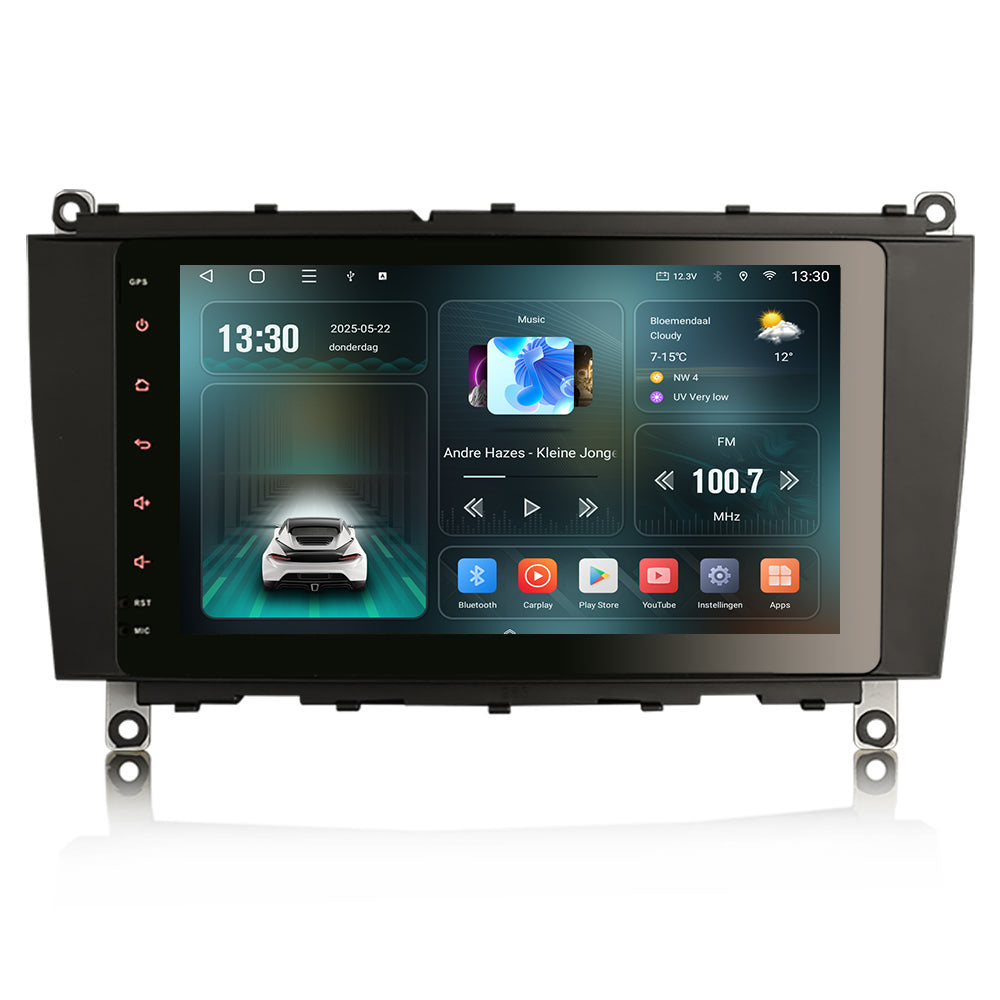 Mercedes CLK | Android 16 | 8-calowe radio samochodowe | 2002 do 2009 | CarPlay i Android Auto