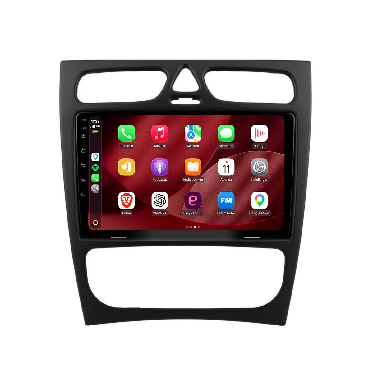 Radio con CarPlay y Android Auto para Mercedes Clase C W203 | 2000 a 2004 | 9 pulgadas | Android 15