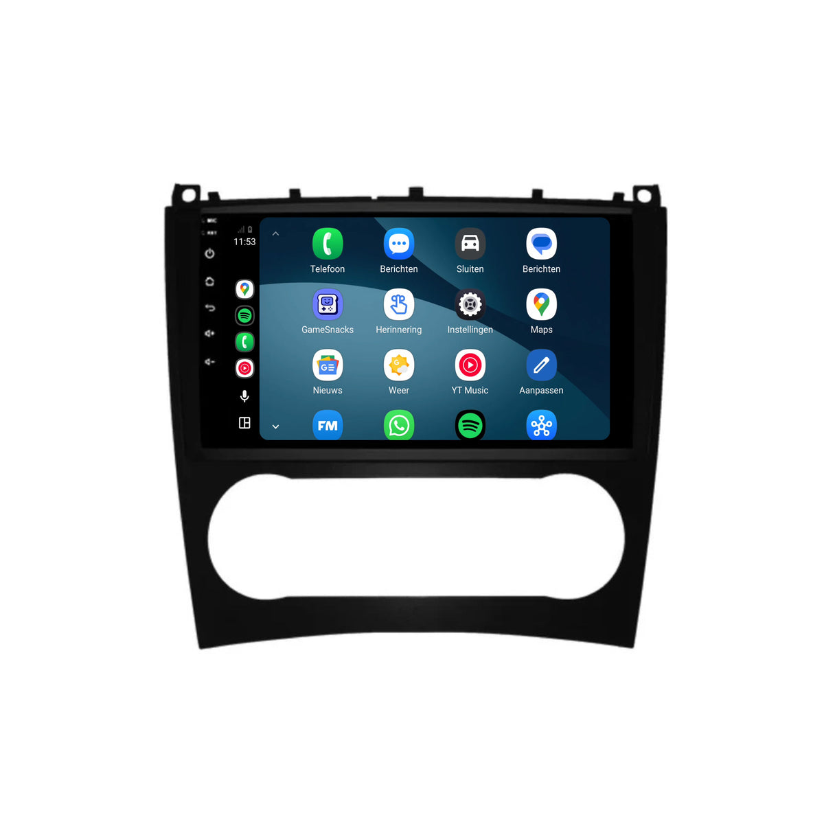 Autoradio CarPlay & Android Auto per Mercedes C-Klasse W203 / CLC W203 / CLK W209 | 2004-2011 | 9 pollici | Android 15 | CTX-7238