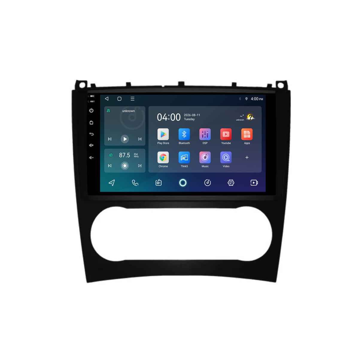 Mercedes CLC CarPlay & Android Auto radio | 2008 t/m 2011 | 9 inch | Android 15 | CTX-7500