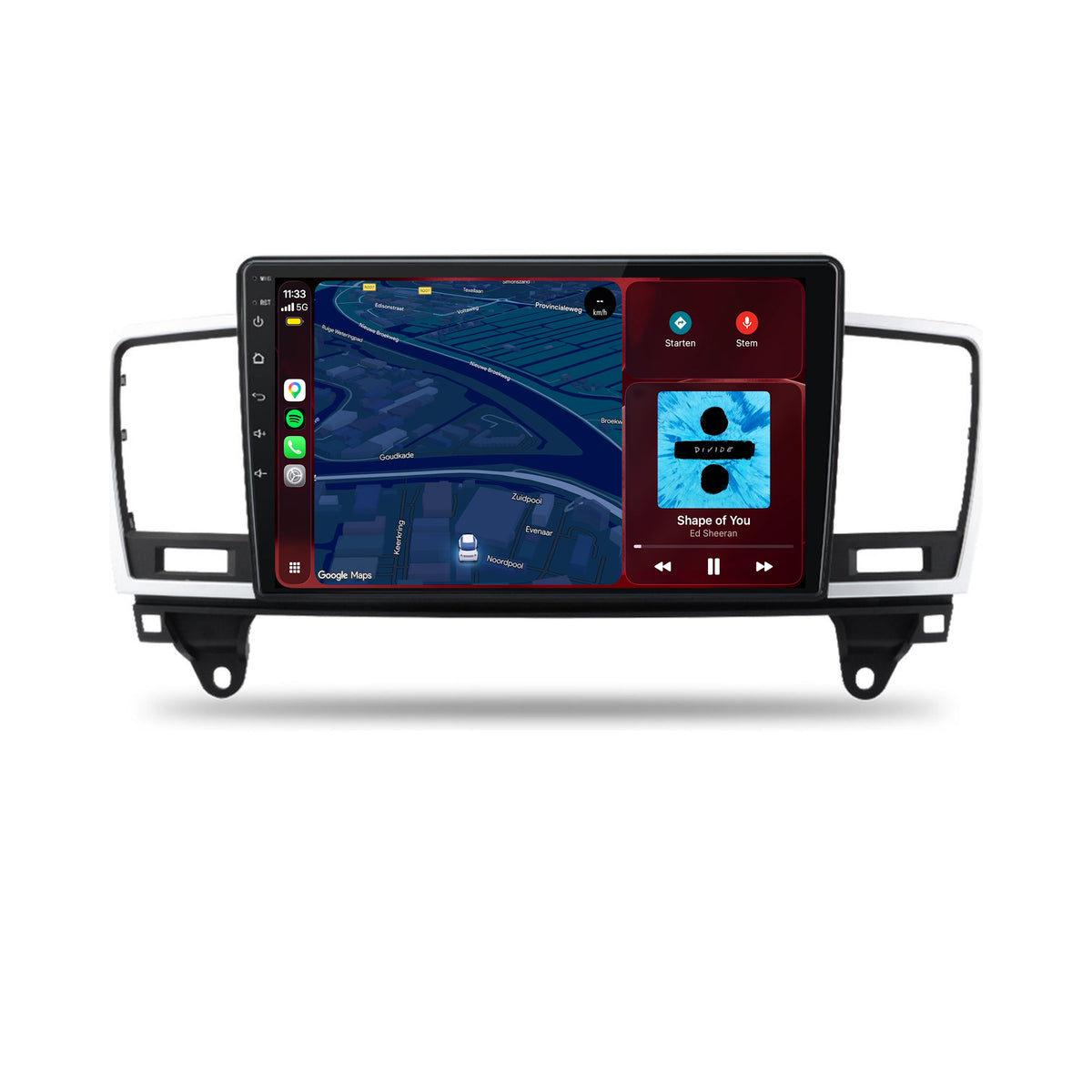 Autoradio CarPlay & Android Auto pour Mercedes ML-Klasse | 2011 à 2015 | 9 pouces | Android 15 | CTX-7275