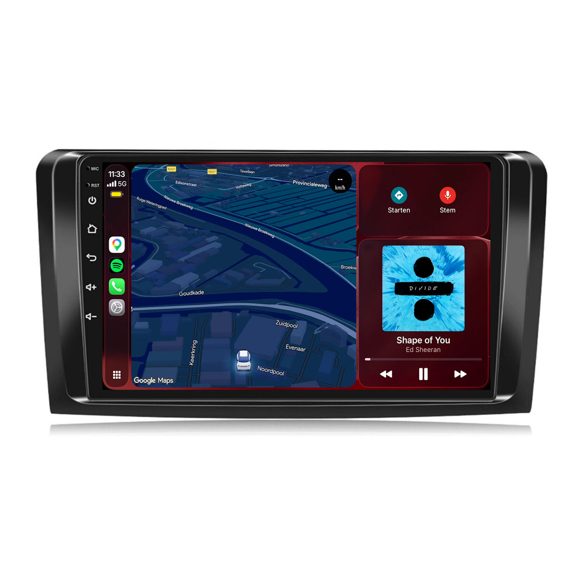 Radio CarPlay y Android Auto para Mercedes ML W164 y GL X164 | 2005 a 2012 | 9 pulgadas | Android 15 | CTX-7189