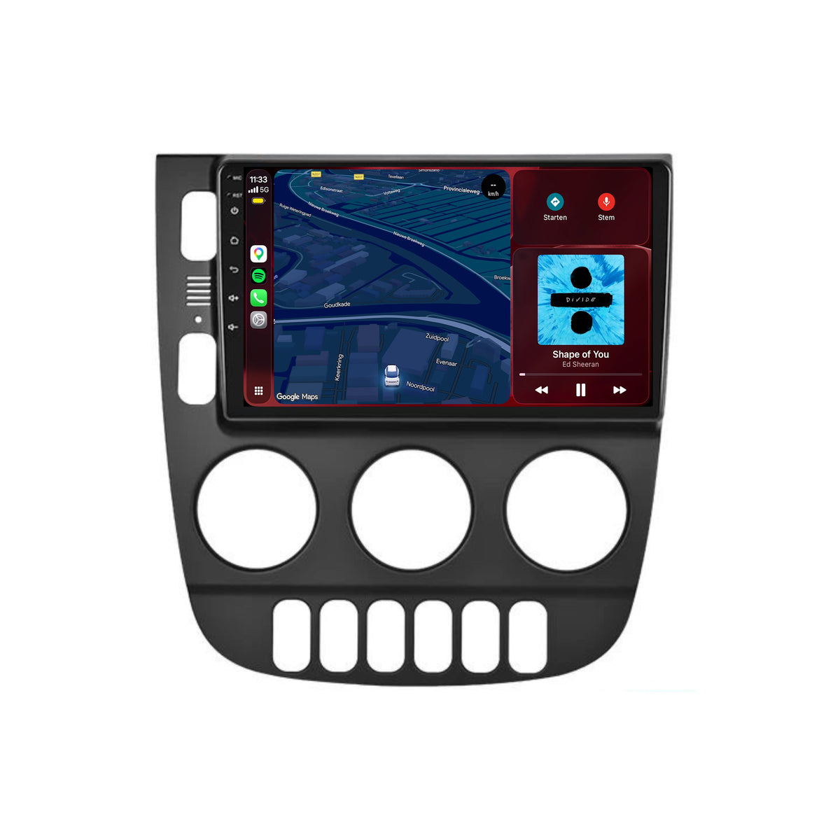Radio z CarPlay i Android Auto do Mercedes ML | 1999–2004 | 9 cali | Android 15 | CTX-7221