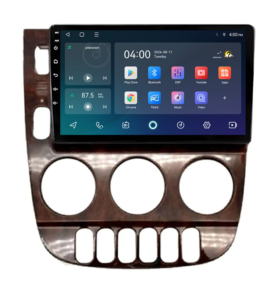 Mercedes ML CarPlay & Android Auto Radio | 1999 bis 2004 | 9 Zoll | Android 15 | Holzoptik | CTX-7104