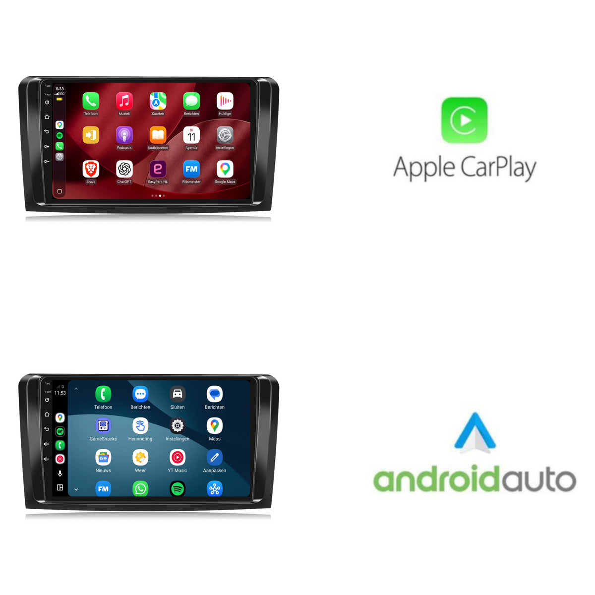 Radio CarPlay y Android Auto para Mercedes ML W164 y GL X164 | 2005 a 2012 | 9 pulgadas | Android 15 | CTX-7189