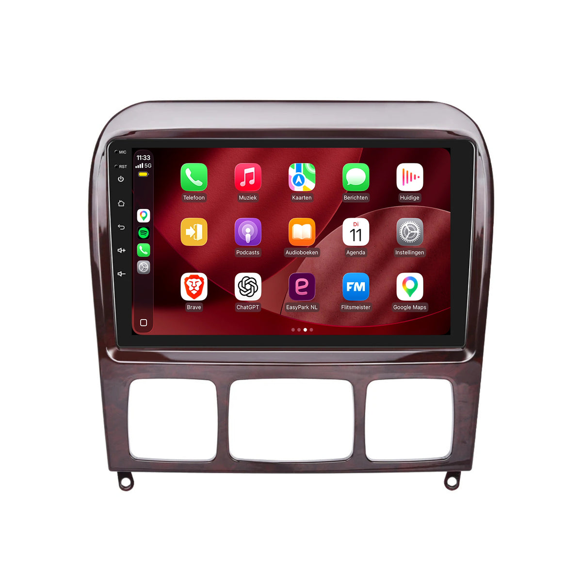 Radio z CarPlay i Android Auto do Mercedes klasy S | 1999–2005 | 9 cali | Android 15 | CTX-7092