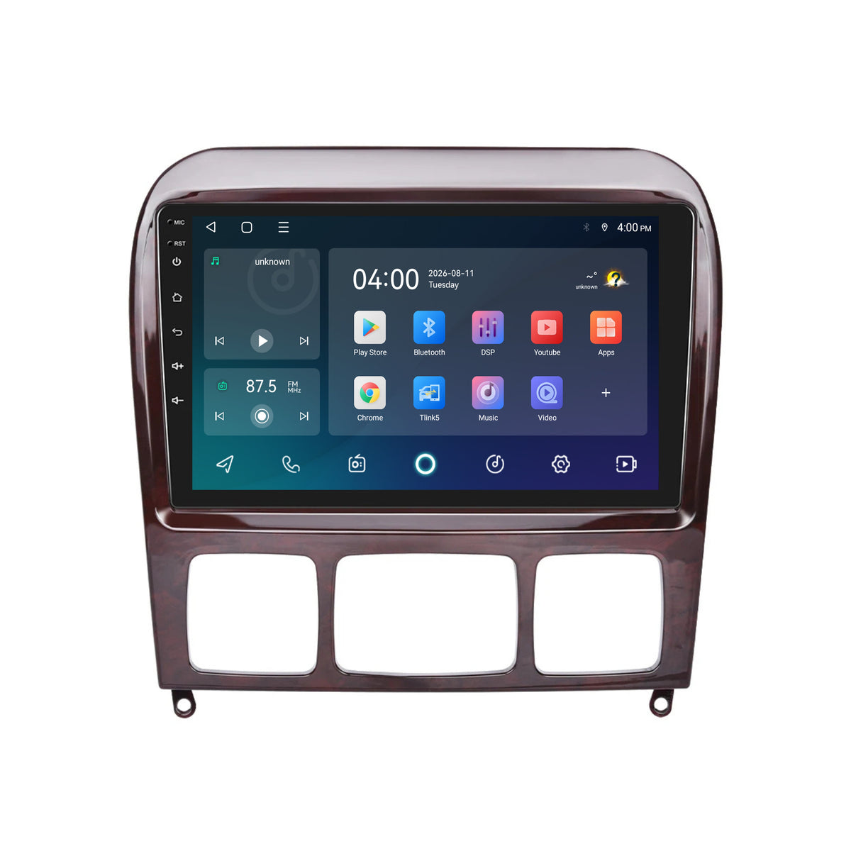 Radio z CarPlay i Android Auto do Mercedes klasy S | 1999–2005 | 9 cali | Android 15 | CTX-7092