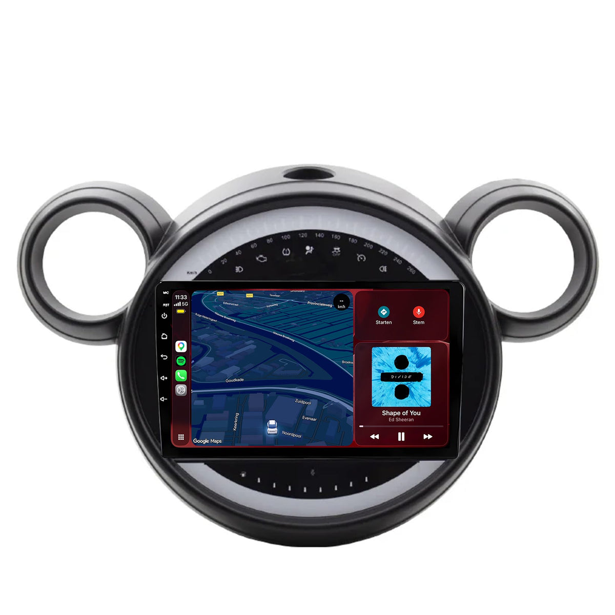 Radio z CarPlay i Android Auto do Mini Cooper Countryman R60 | 2011–2014 | 9 cali | Android 15 | CTX-7401