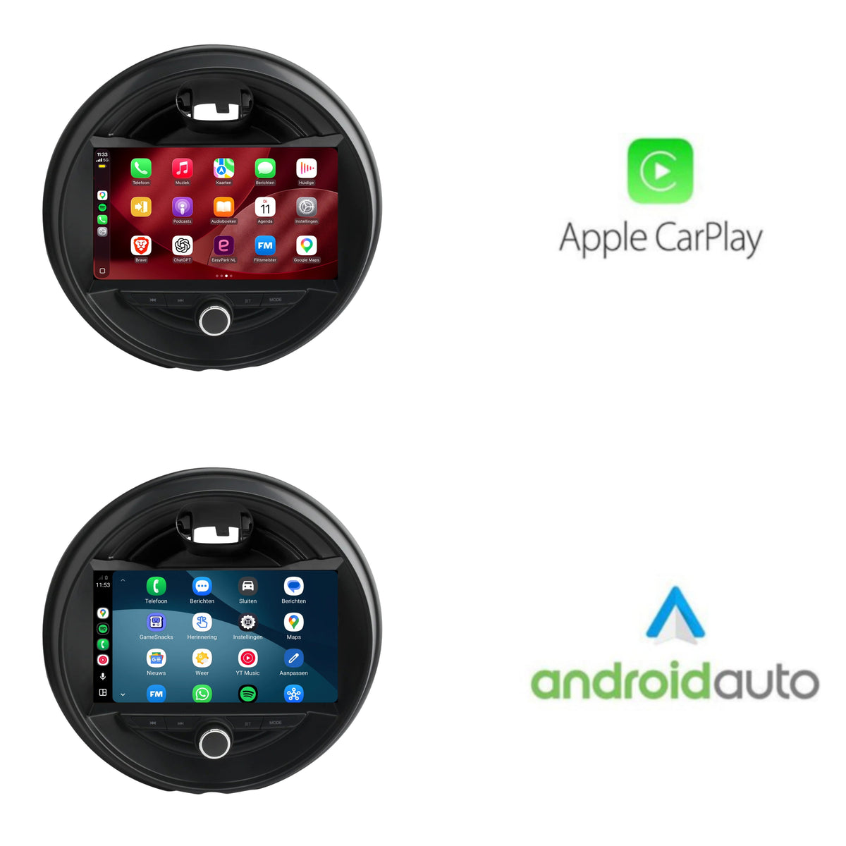 Mini Cooper F55 F56 Clubman CarPlay & Android Auto radio | 2014 to 2020 | 9 inch | Android 15 | CTX-7498