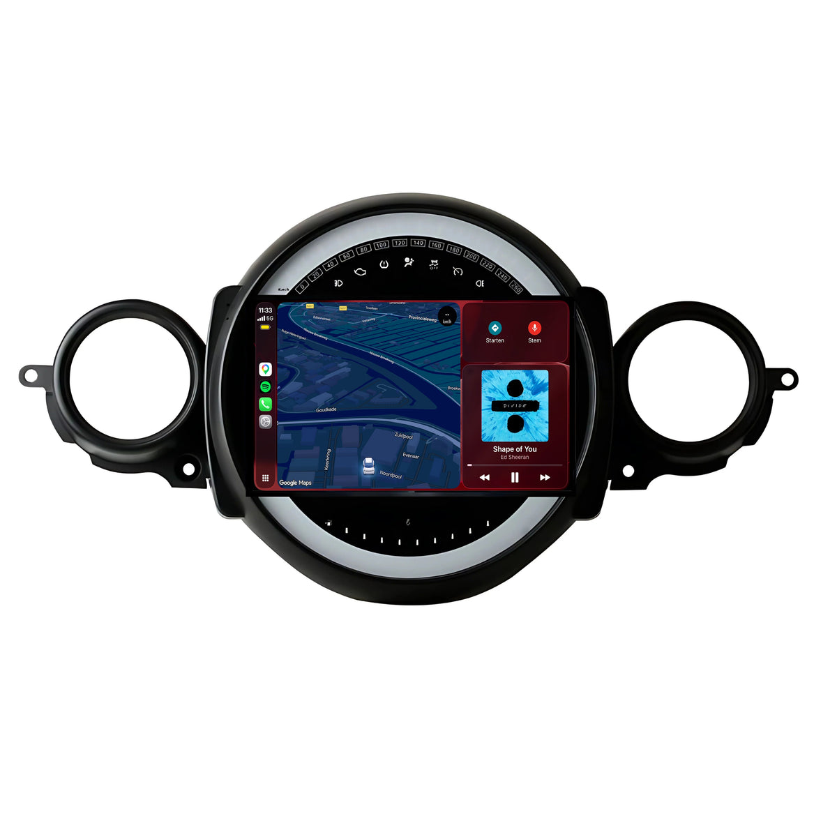 Mini Cooper R56 CarPlay & Android Auto radio | 2008 t/m 2013 | 9 inch | Android 15 | CTX-7402