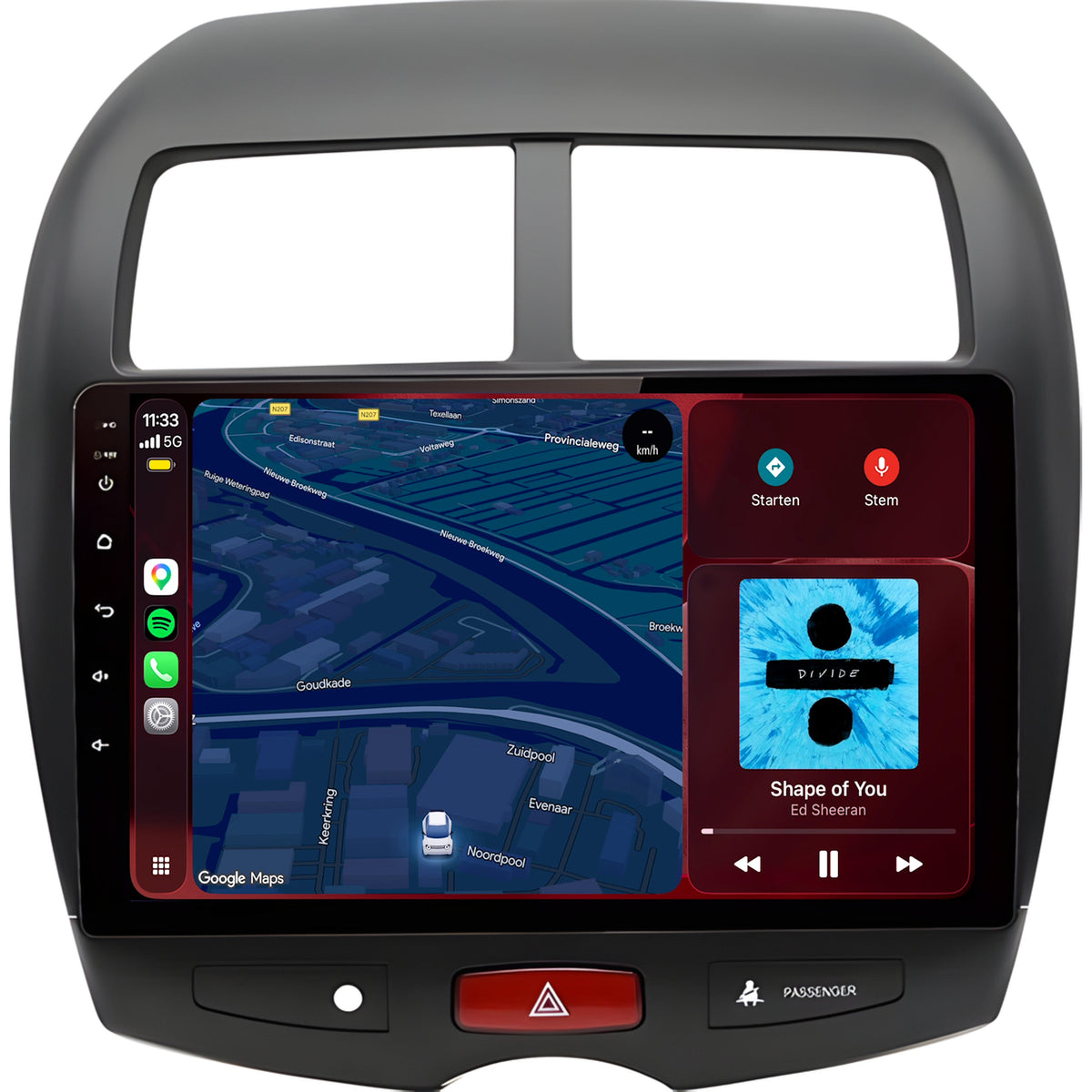 Mitsubishi ASX CarPlay & Android Auto radio | 2010 to 2015 | 9 inch | Android 15 | CTX-7117
