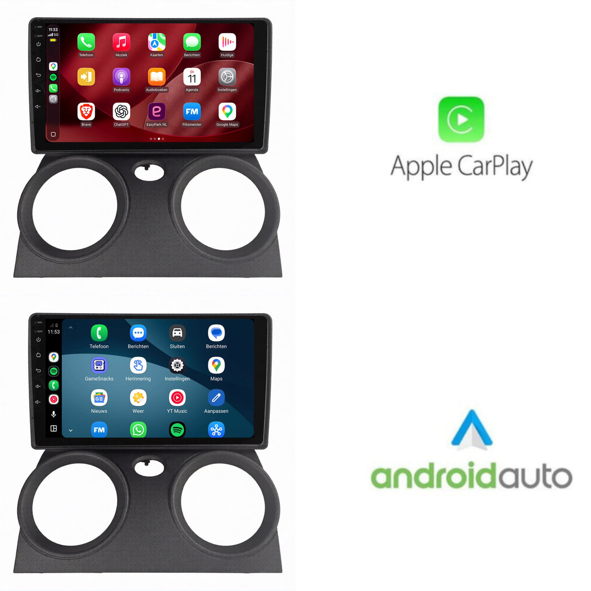 Radio con CarPlay y Android Auto para Mitsubishi Colt | 2004 a 2014 | 10 pulgadas | Android 15 | CTX-7389