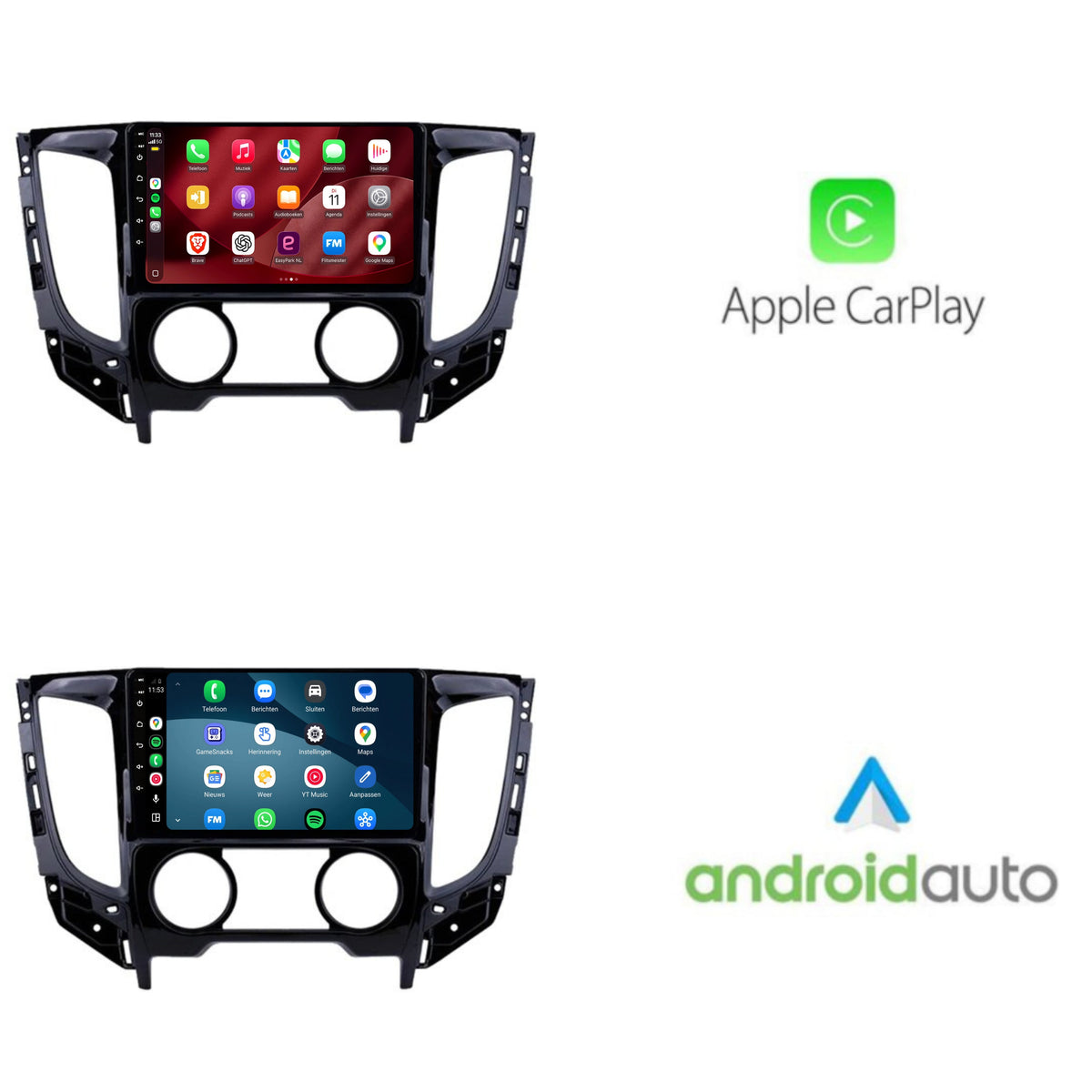 Autoradio CarPlay & Android Auto per Mitsubishi L200 | 2016 | 9 pollici | Android 15 | CTX-7185