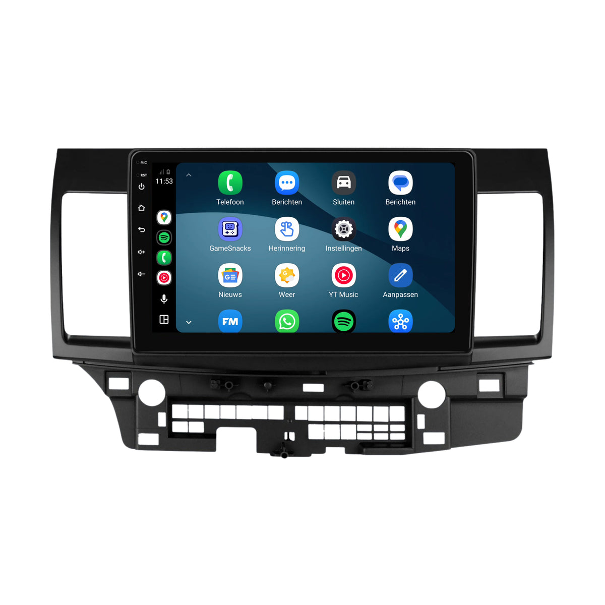 Mitsubishi Lancer CY CarPlay & Android Auto radio | 2008 to 2012 | 10 inch | Android 15 | CTX-7460