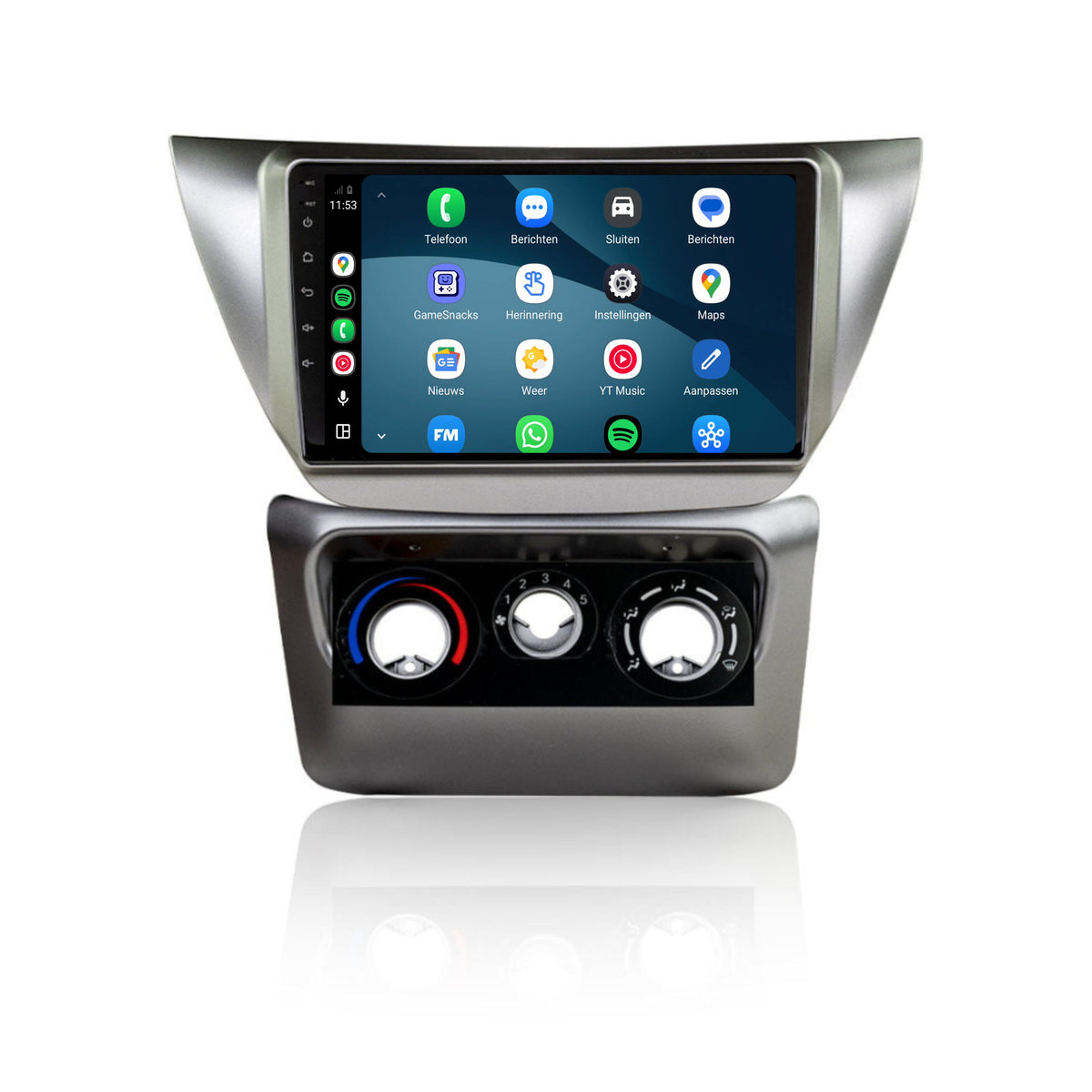 Mitsubishi Lancer IX CarPlay & Android Auto radio | 2003 t/m 2007 | 9 inch | Android 15 | CTX-7151
