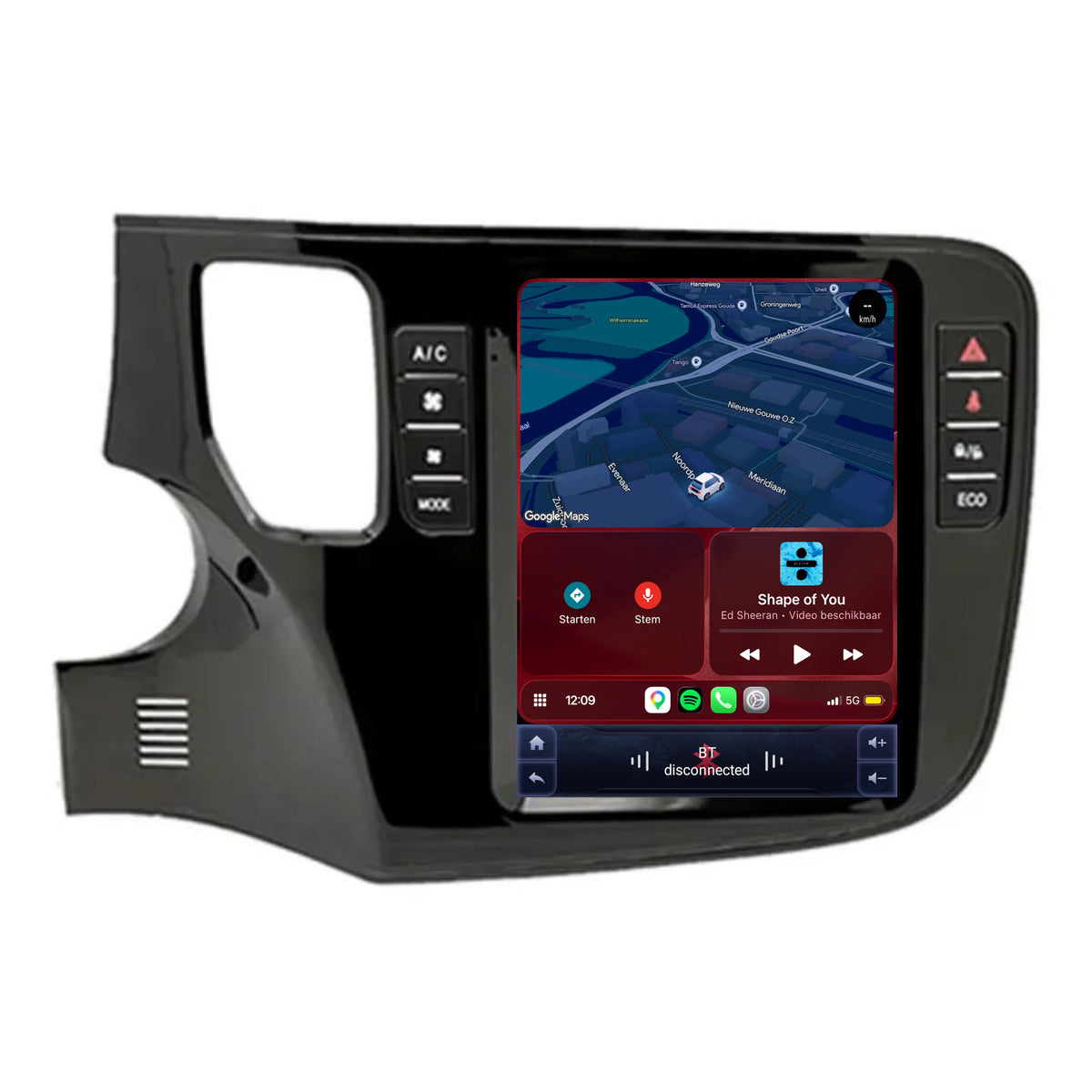 Mitsubishi Outlander CarPlay & Android Auto Radio | 2012 bis 2019 | 9,7 Zoll | Android 15 | CTX-7412