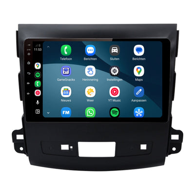 Mitsubishi Outlander CarPlay & Android Auto radio | 2008 t/m 2012 | 9 inch | Android 15 | CTX-7170
