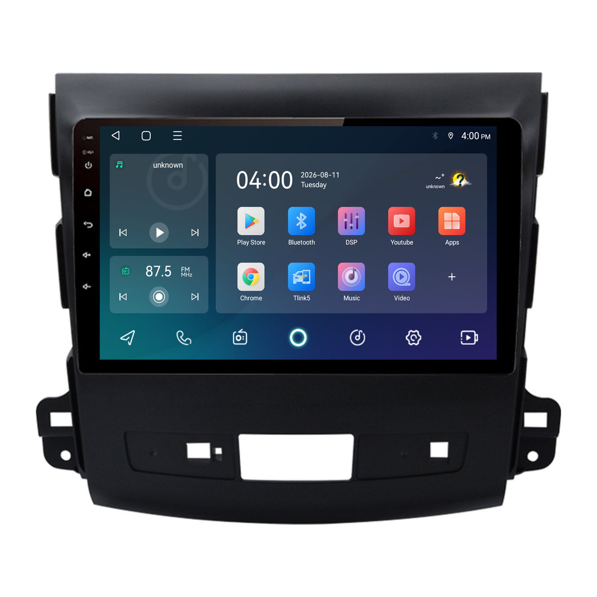 Mitsubishi Outlander CarPlay & Android Auto Radio | 2008 bis 2012 | 9 Zoll | Android 15 | CTX-7170