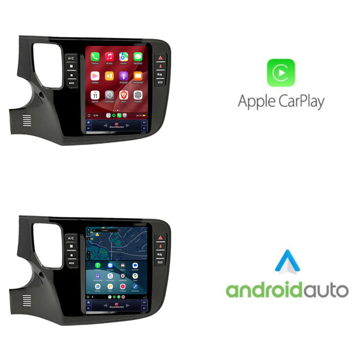 Mitsubishi Outlander CarPlay & Android Auto Radio | 2012 bis 2019 | 9,7 Zoll | Android 15 | CTX-7412