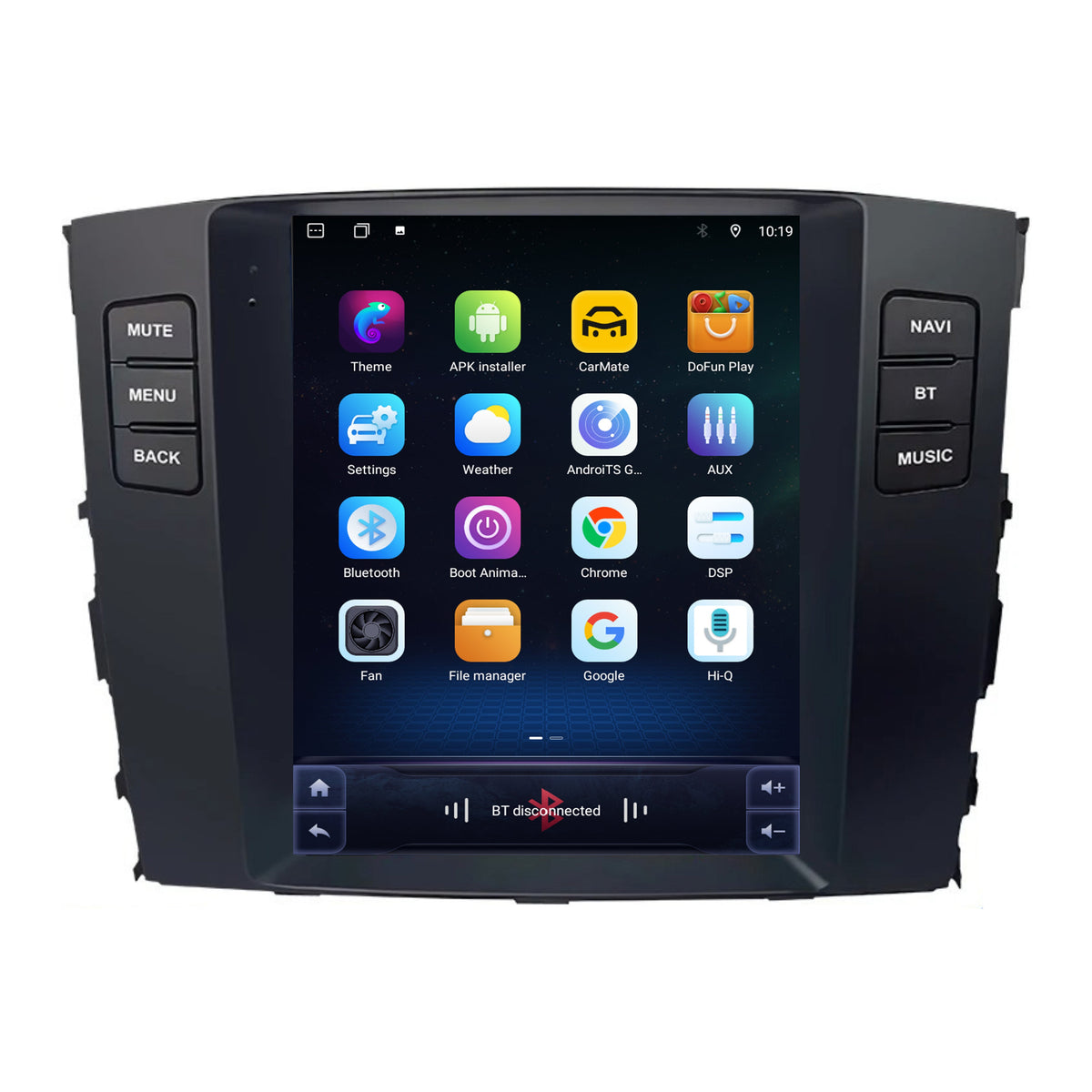 Radio z CarPlay i Android Auto do Mitsubishi Pajero | 2006–2014 | 9,7 cali | Android 15 | CTX-7414
